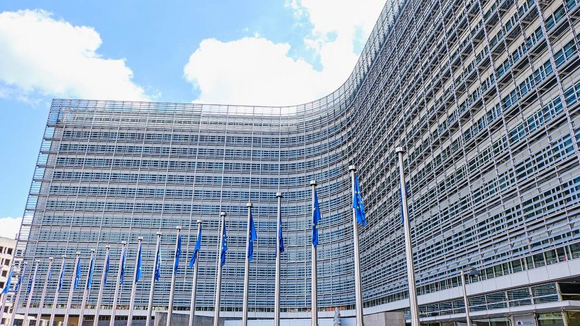 Das Berlaymont-Gebäude in Brüssel, Sitz der Europäischen Kommission