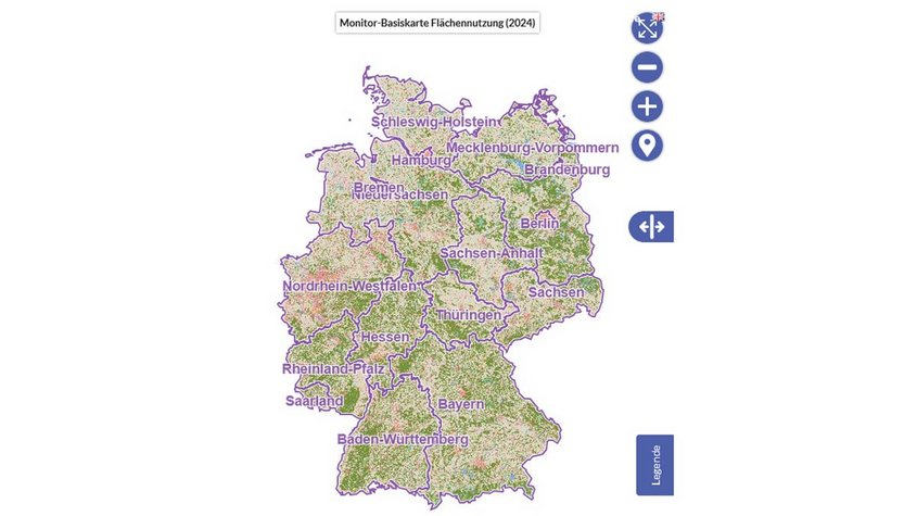 Screenshot des IÖR-Monitors