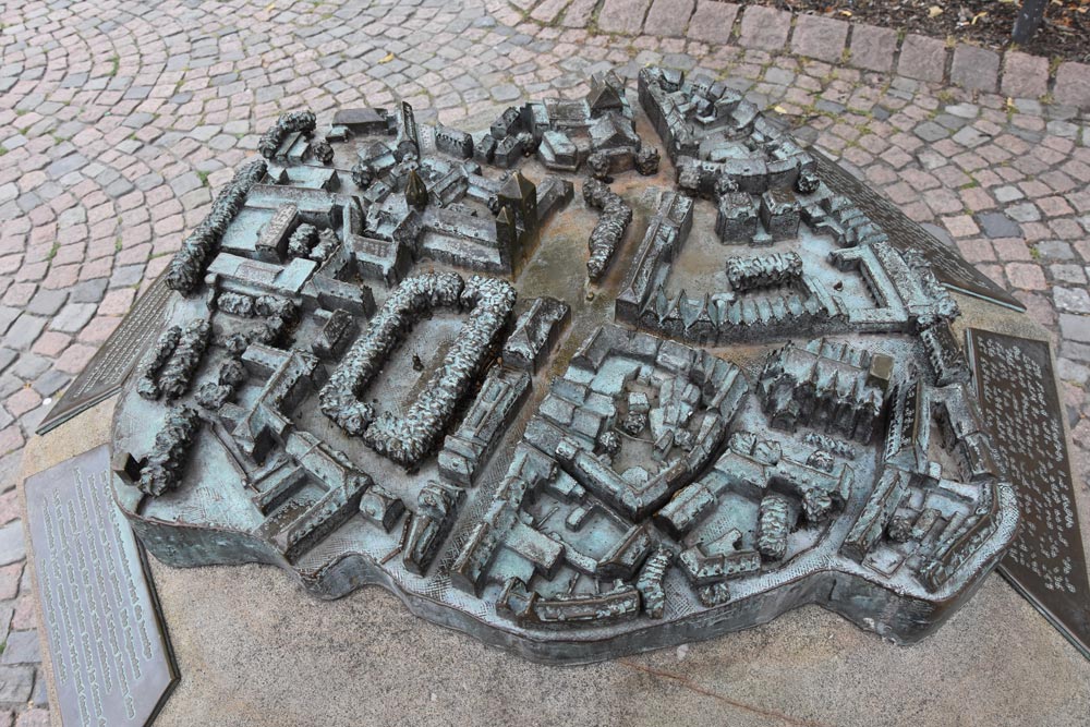 Blindenmodell der Innenstadt von Osnabrück