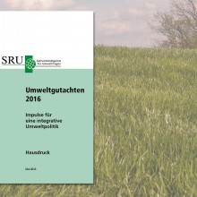 Deckblatt des SRU-Umweltgutachten 2016